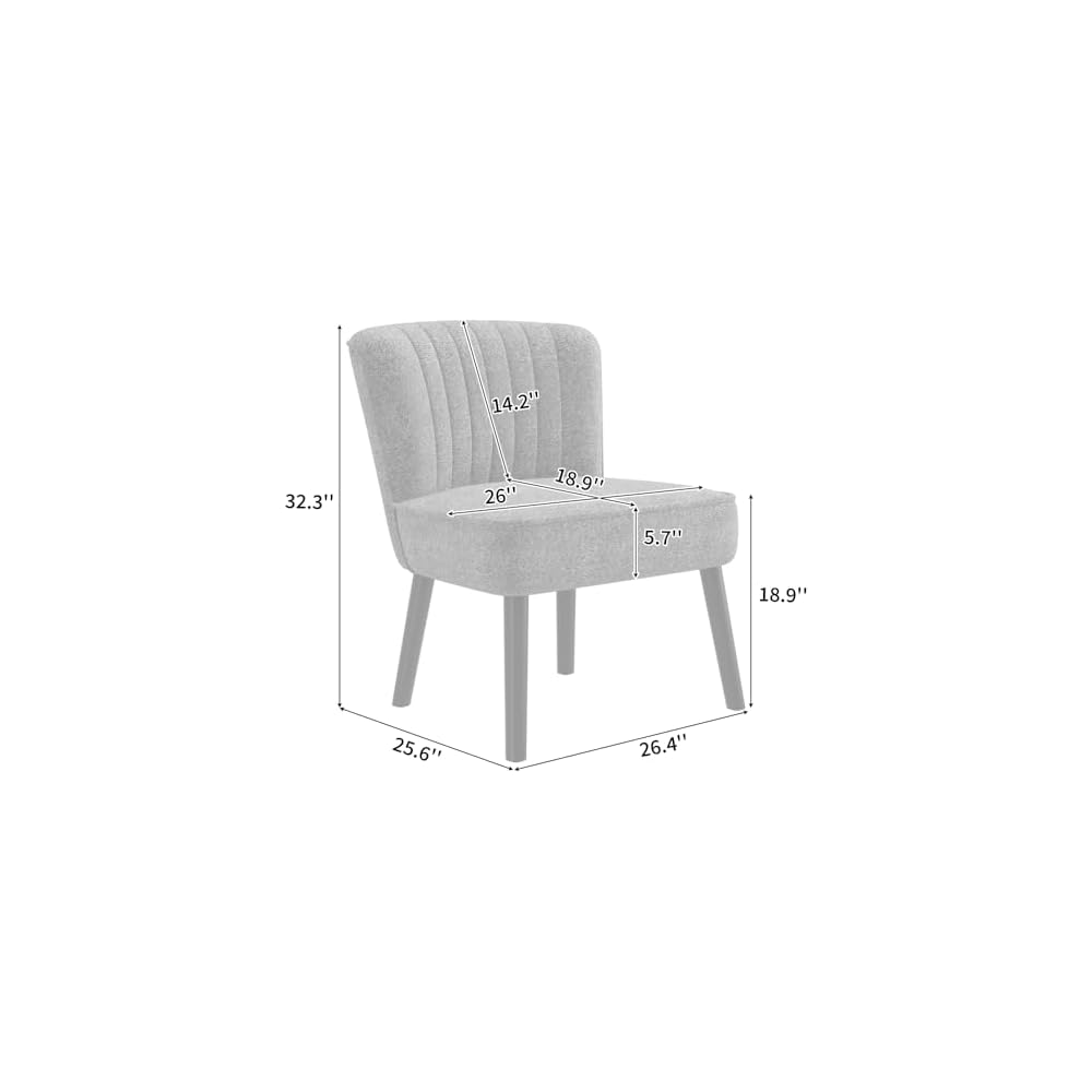 Navy Blue Shellback Accent Chair, Upholstered Side Chair for Living Room Bedroom Home Furniture Decor