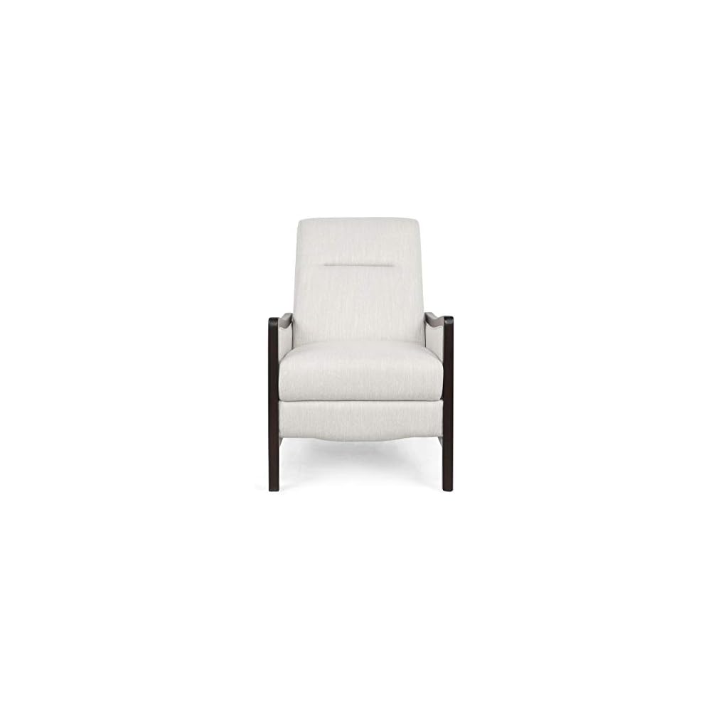 Veatch Pushback Recliner - Navy Blue/Dark Walnut