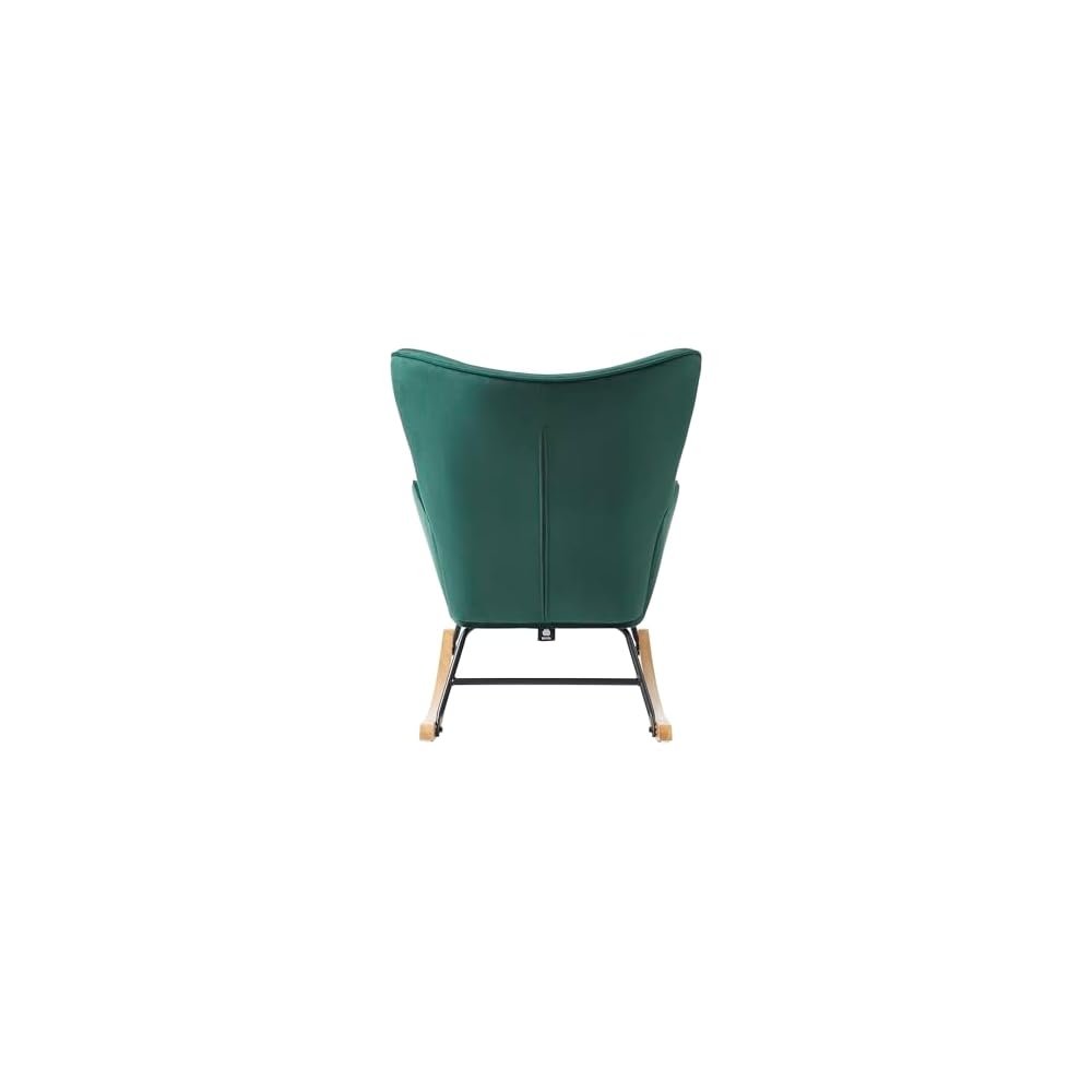 BAÏTA Suzie Rocking Chair in Grey Velvet