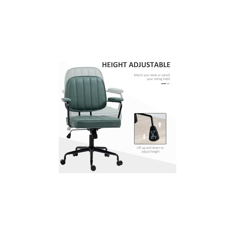 Desk Chair Comfy Simple Modern Office Desk Chair Comfy Computer Chairs Office Desk Chair Ergonomic Office Chair for Home, Bedrooms, Office, Study, Student