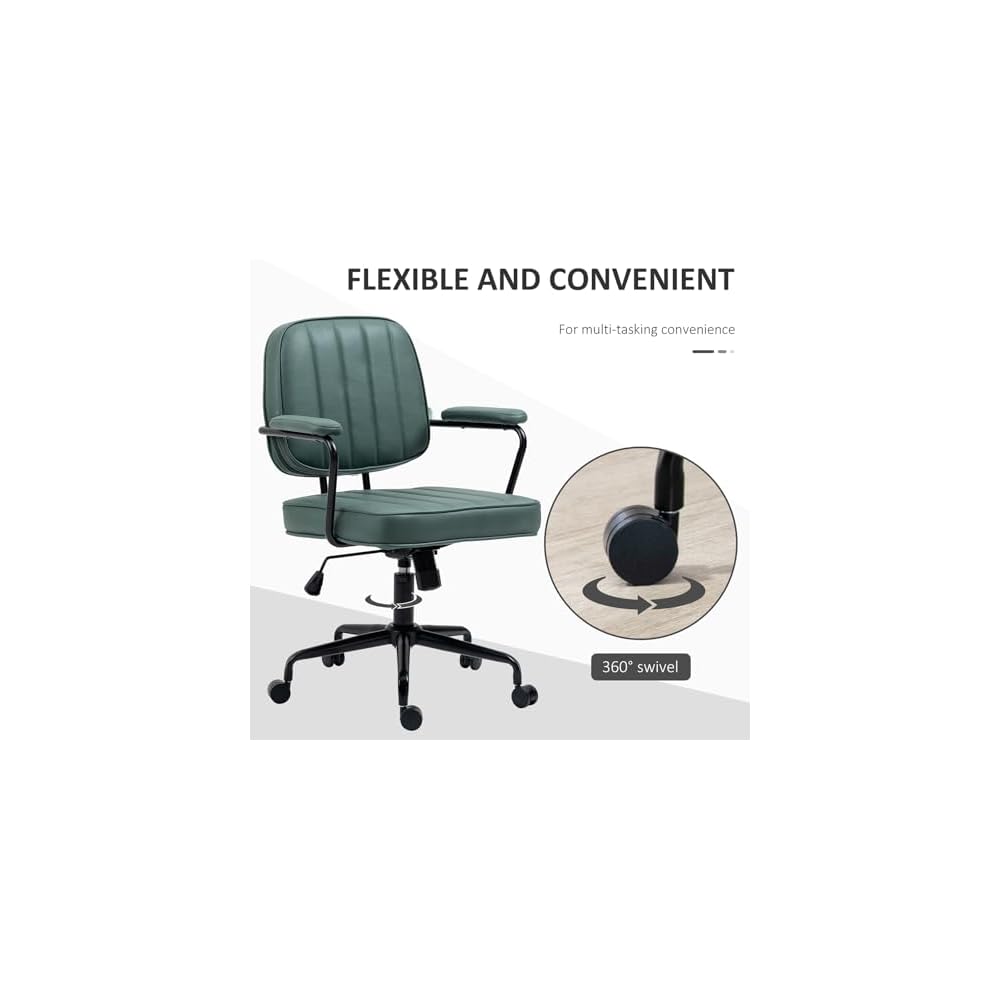 Desk Chair Comfy Simple Modern Office Desk Chair Comfy Computer Chairs Office Desk Chair Ergonomic Office Chair for Home, Bedrooms, Office, Study, Student
