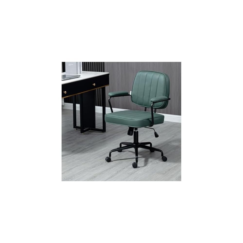 Desk Chair Comfy Simple Modern Office Desk Chair Comfy Computer Chairs Office Desk Chair Ergonomic Office Chair for Home, Bedrooms, Office, Study, Student