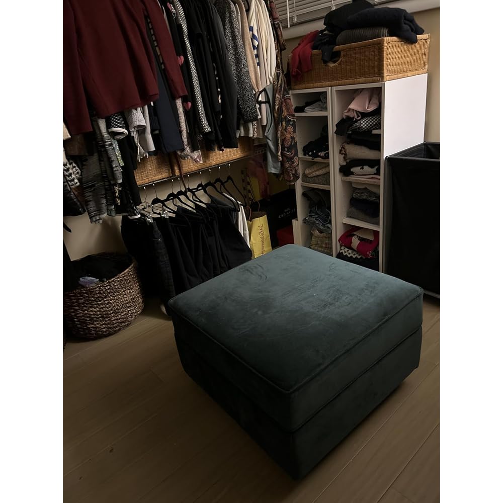 Belffin Modular Sectional Sofa with Ottomans Velvet Reversible Sleeper Sectional Sofa with Chaise Modular Sleeper Sofa Bed with Storage Seat Blue