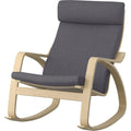 ProTuning POÄNG Rocking-chair, birch veneer/Skiftebo dark grey